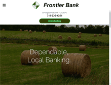 Tablet Screenshot of frontierbankco.com